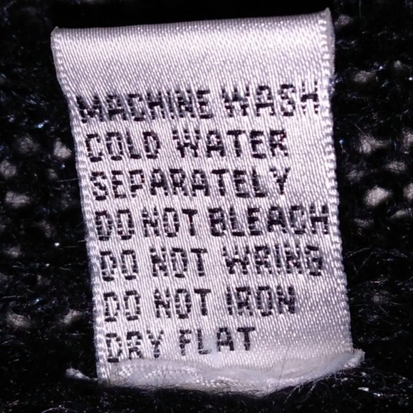 Carol Rose Black & Silver Cable Knit Sweater XL - Picture 5 of 8